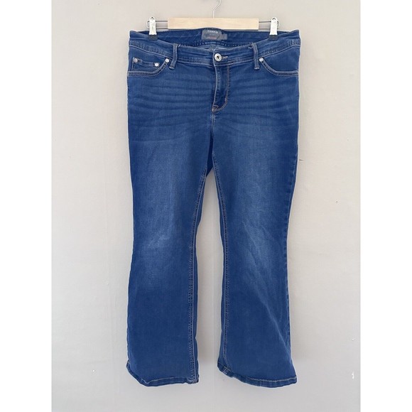 Torrid Womens Luxe Slim Boot Size 12 Ex Short Medium Wash Bootcut Flare Denim - Picture 1 of 11